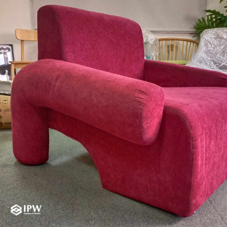 Celine Lazy Armchair (Ruby)