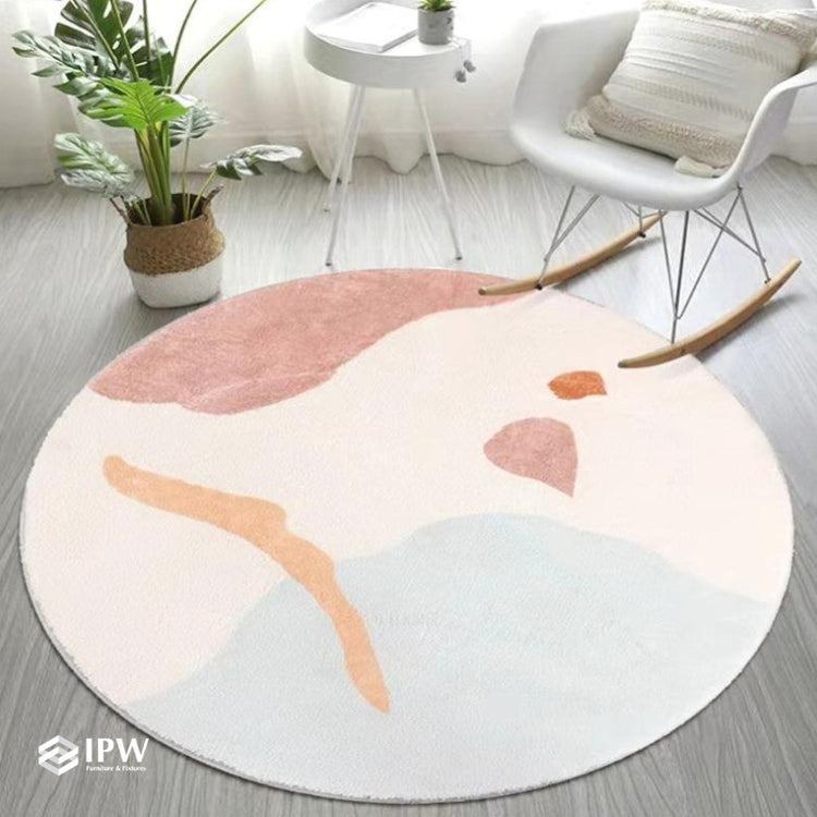 Cozy Living Round Floor Rug - Colours