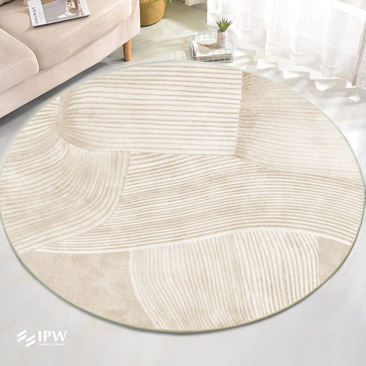 Cozy Living Round Floor Rug - Desert