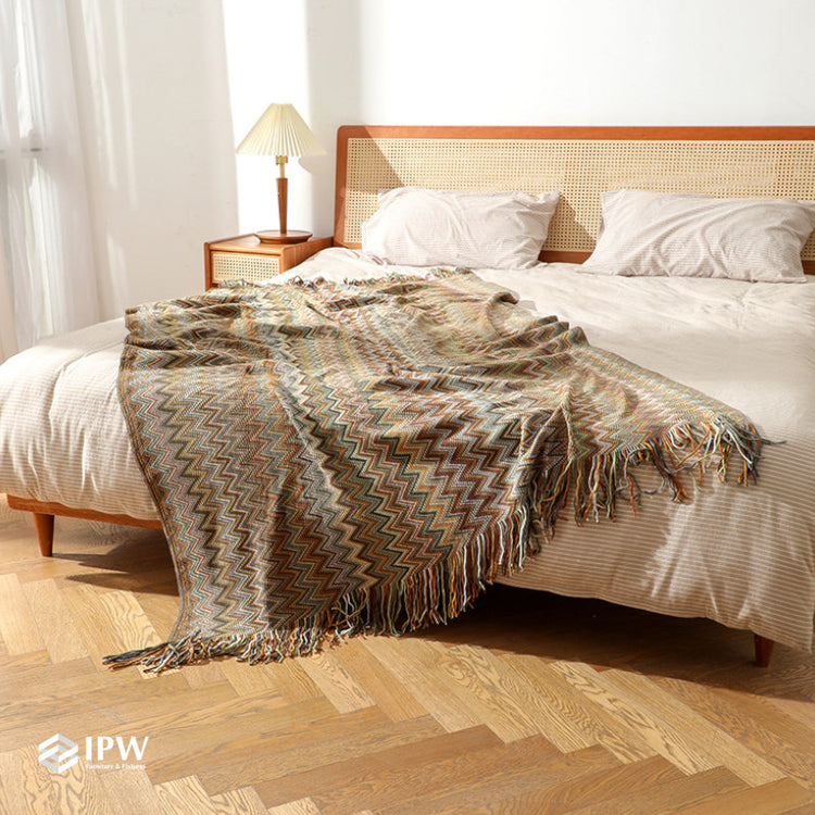 Four Seasons Woven Throw - Bohemian Brown