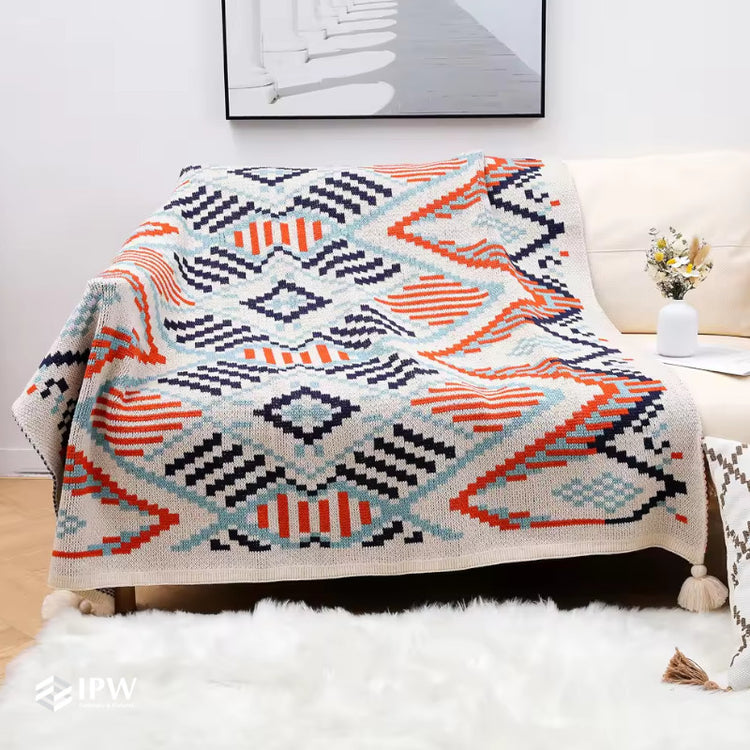 Four Seasons Woven Throw - Ethnic