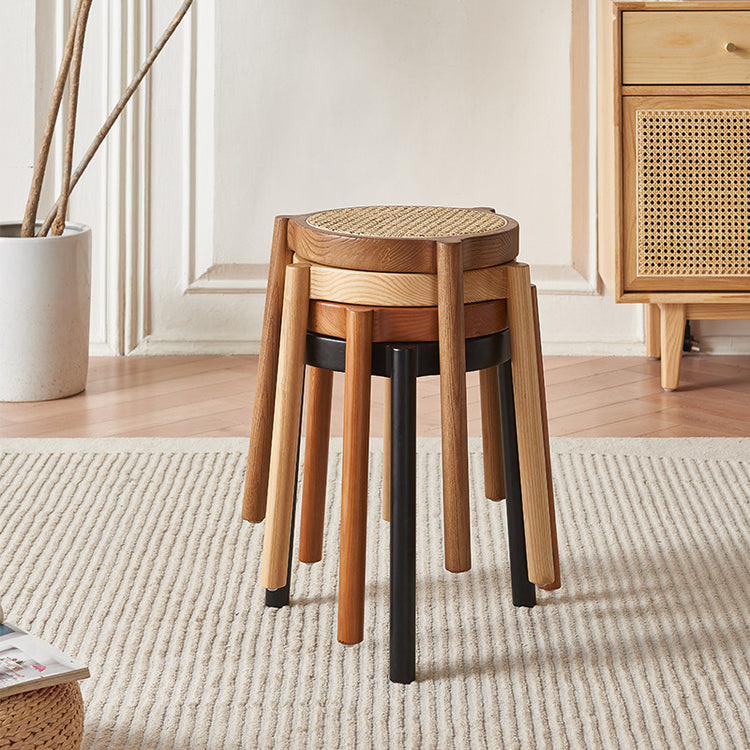 Sakura Cane Stool