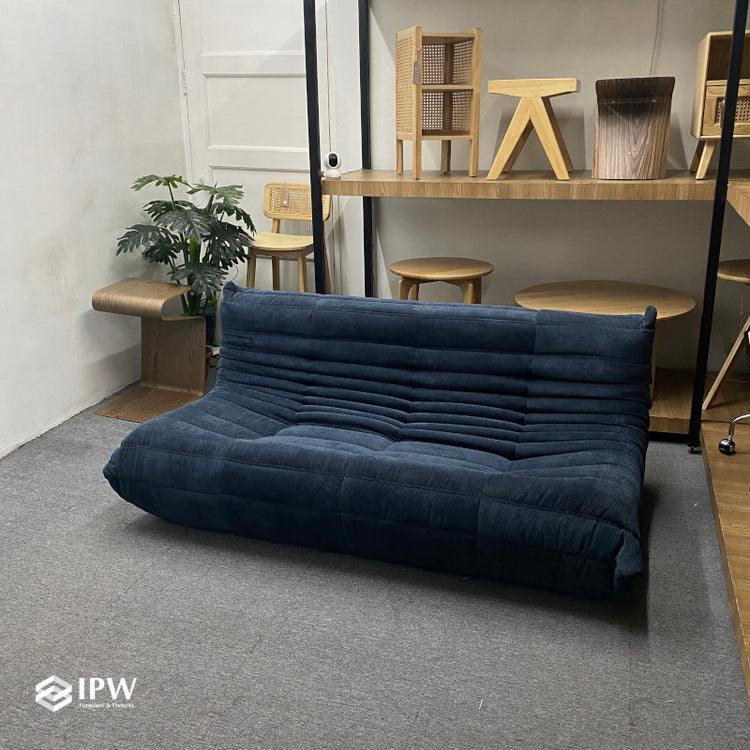 Togo Sofa (Blue Corduroy)