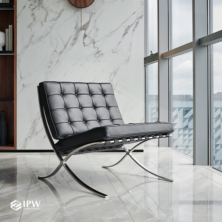Barcelona Lounge Chair (Black)