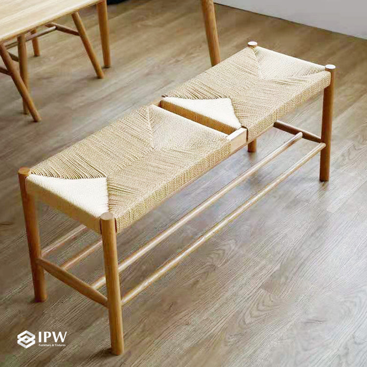 Eket Woven Rope Bench