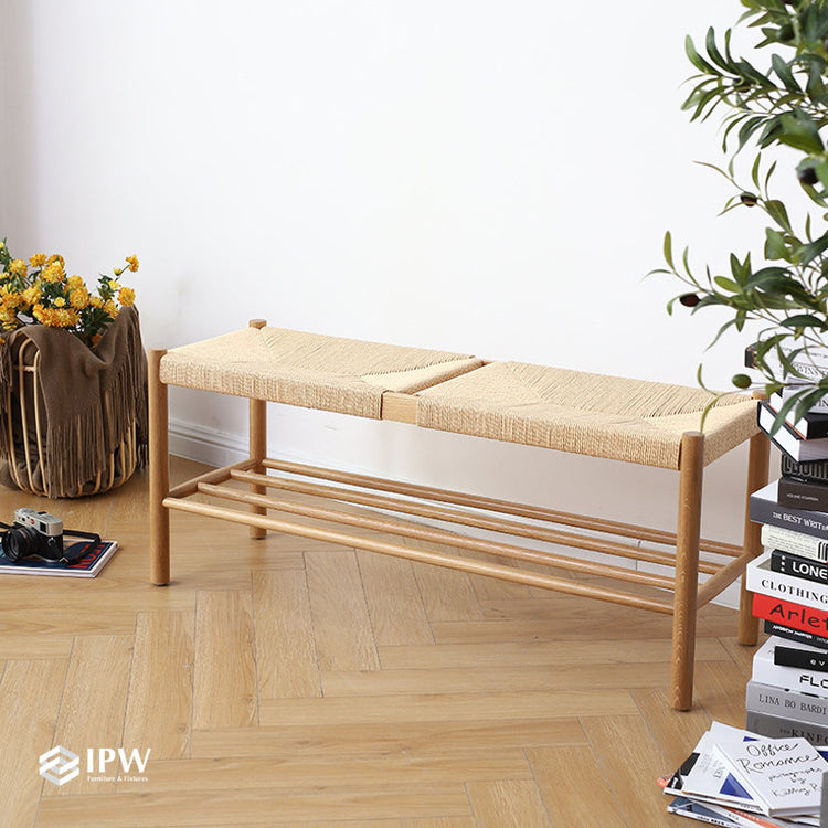 Eket Woven Rope Bench
