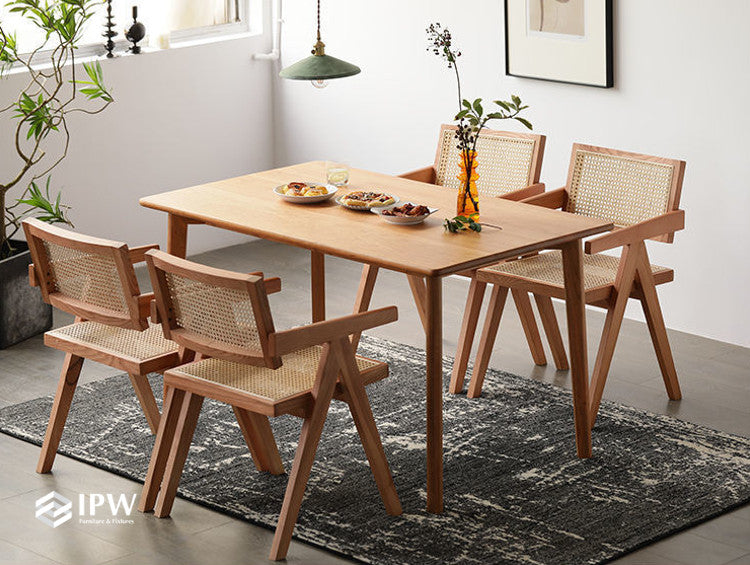 Pierre Office Armchair (Natural Wood)