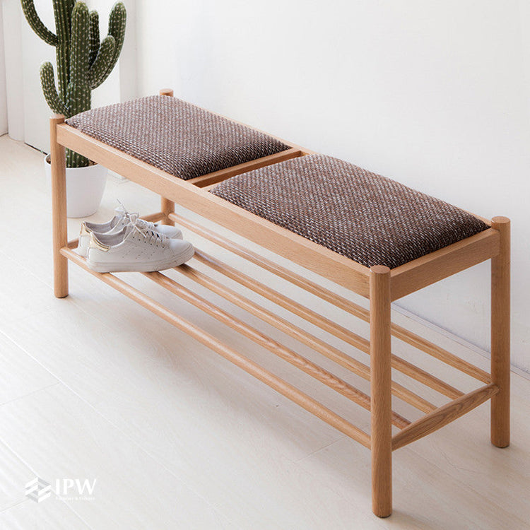 Eket Cushioned Bench (Wood)