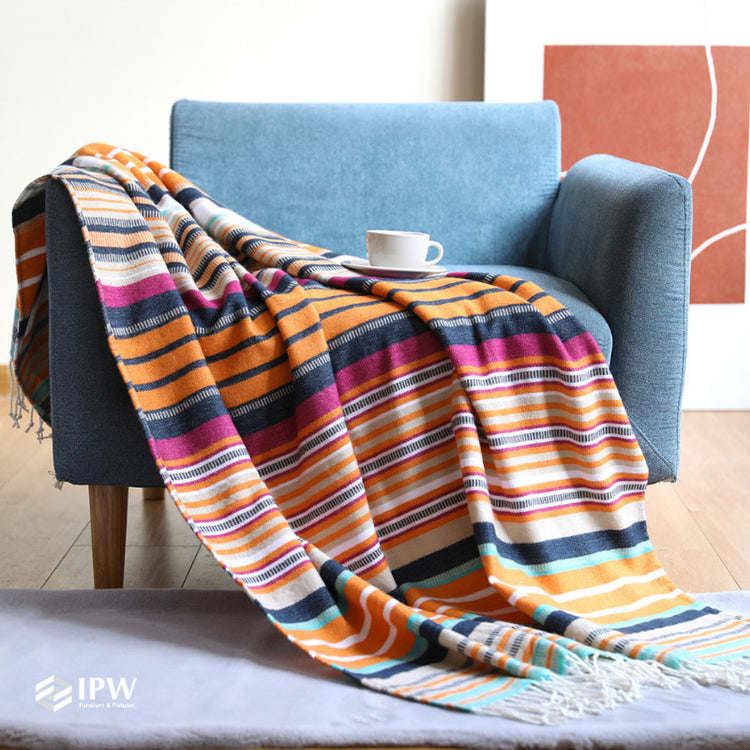 Four Seasons Woven Throw - Striped