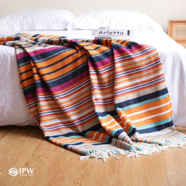 Four Seasons Woven Throw - Striped