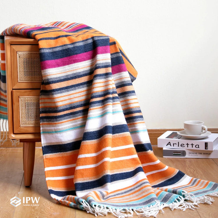 Four Seasons Woven Throw - Striped