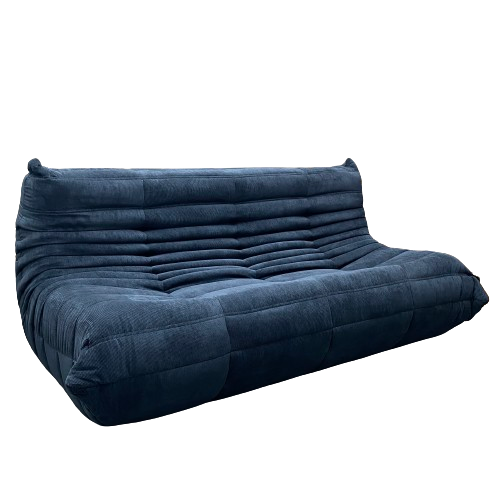 Togo Sofa (Blue Corduroy)