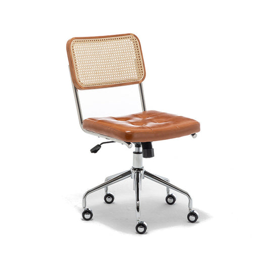 Marcel Cushioned Office Chair (Wood)