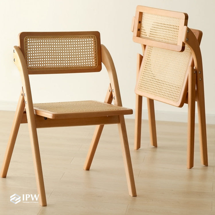 Pierre Folding Chair (Natural Wood)