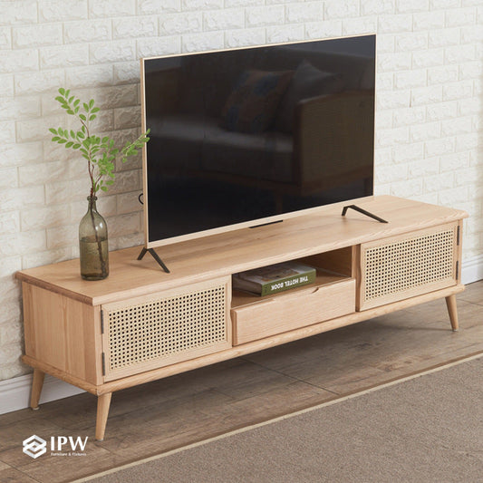 Pierre Media Console (Natural Wood)