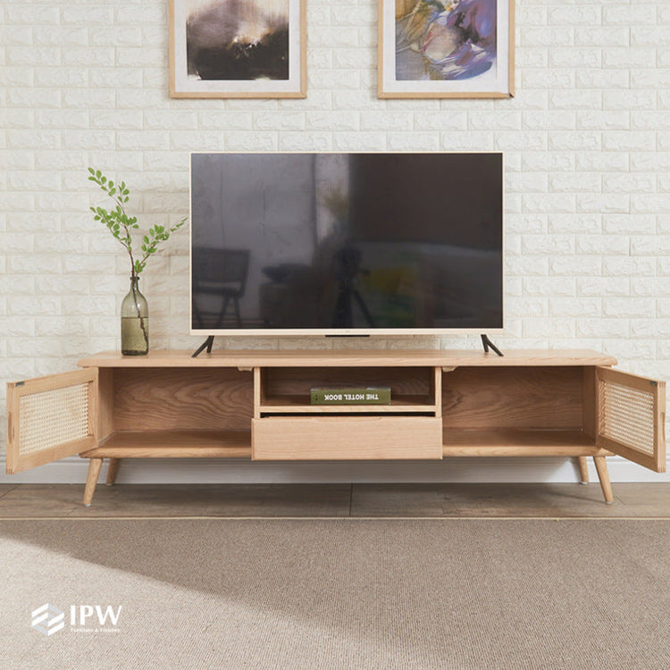 Pierre Media Console (Natural Wood)