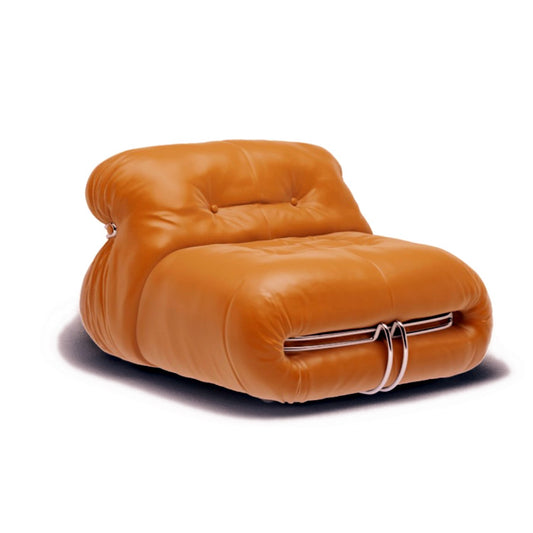 Soriana Lounge Chair (Tan Leather)