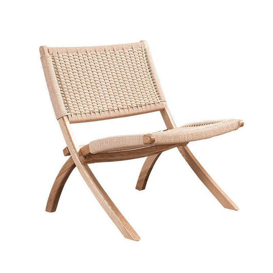 Tulum Folding Lounge Chair (Natural Wood)