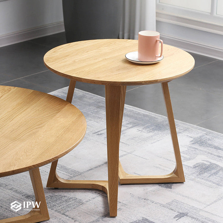 Porto Round Coffee Table (Wood)